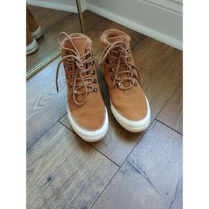 Converse‎ Chuck Taylor Womens All-Star Brown Ember Boot Fur Lined Size 7